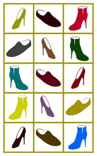 conjunto de vetor sapatos
 - Vetor, Imagem