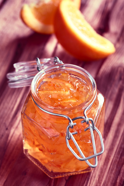 Orange jam v jar - Fotografie, Obrázek