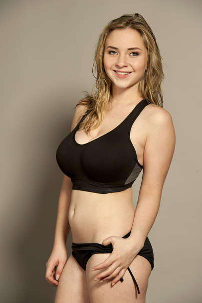 Young Blonde in Sports Bra - Photo, image