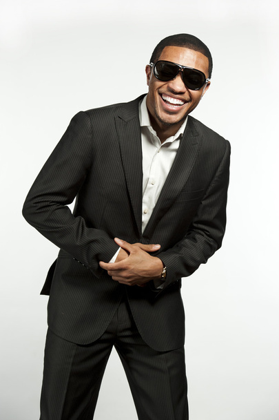 Happy Hip and Trendy Formal Black Male - Photo, Image