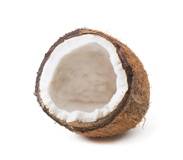 orzech kokosowy izolowany na białym tle - Zdjęcie, obraz
