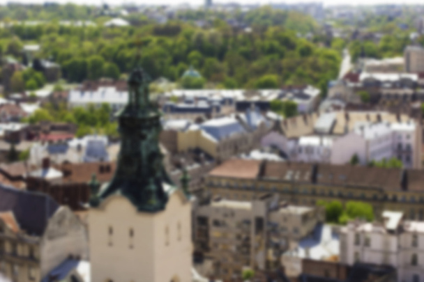  Latin Cathedral in Lviv.  Blurring background - Photo, Image