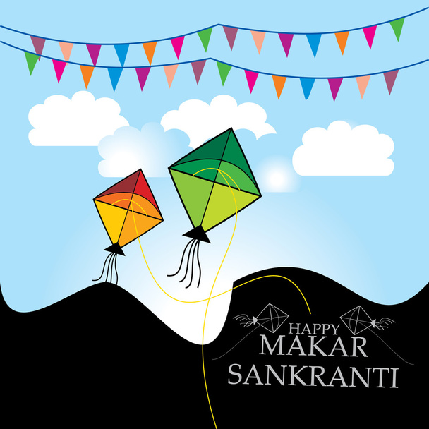 Makar sankranti festival - Vector, afbeelding