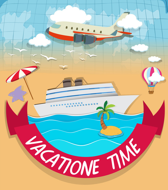 Logo design con tema vacanza
 - Vettoriali, immagini