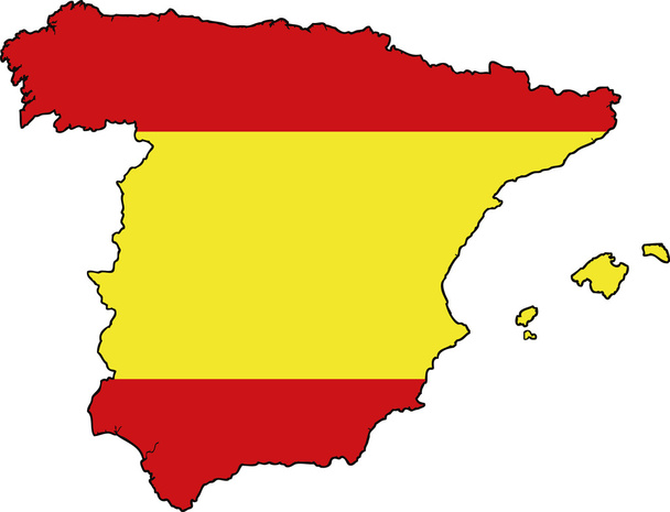 Map of spain - Vector, Image