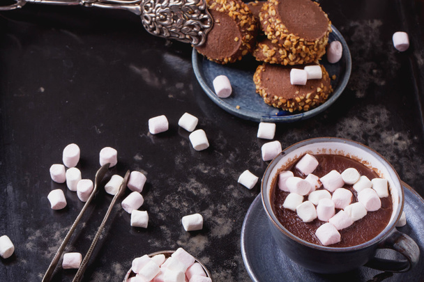 heiße Schokolade mit Marshmallow - Foto, Bild