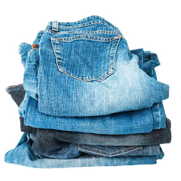 Stack of jeans  - 写真・画像