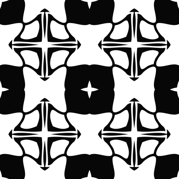 Textura vetorial preto e branco sem costura de linhas e elementos de
 - Vetor, Imagem