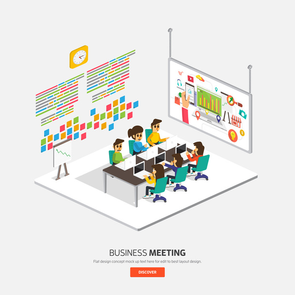 Встреча бизнес-концепции
 - Вектор,изображение
