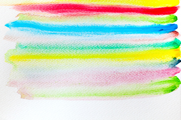 Kleurrijke strepen van aquarel verf - Foto, afbeelding