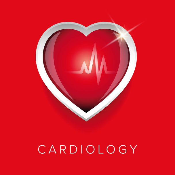 Kardiologie design s heartt - Vektor, obrázek