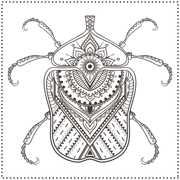 Vector ornament Card - Wektor, obraz