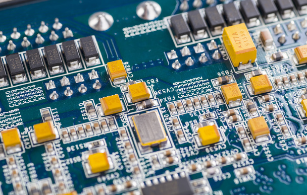  circuit board background of computer motherboard - Valokuva, kuva