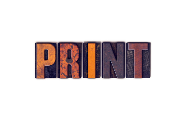 Concetto di stampa Isolated Letterpress Type
 - Foto, immagini