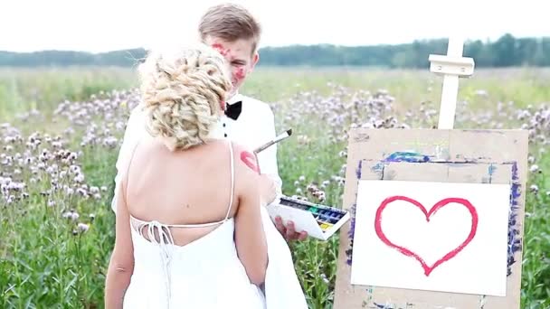 beautiful couple in love newlyweds - Footage, Video