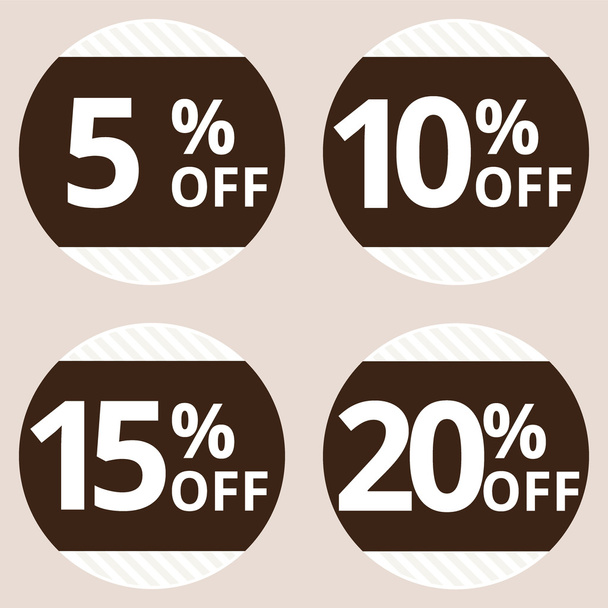 Sale discount icons. - Vector, Image