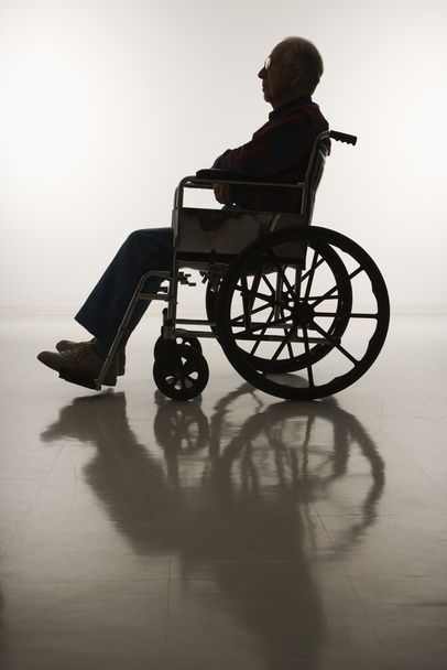 Man in wheelchair. - Valokuva, kuva