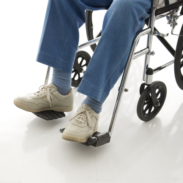 Man a wheelchair. - Photo, image