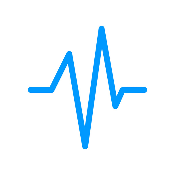Srdeční tep, kardiogram, lékařské ikony - vektor - Vektor, obrázek