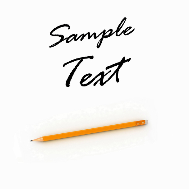 Pencil and text - Photo, Image