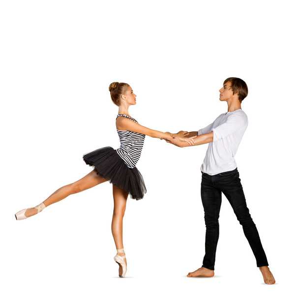 Beautiful ballet couple - Фото, зображення