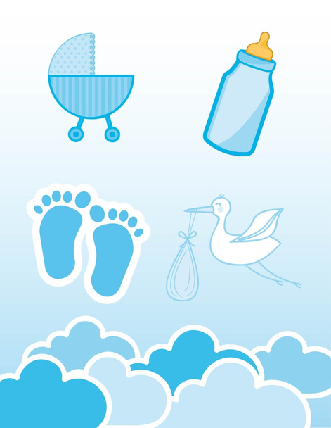 baby shower - Vector, Image