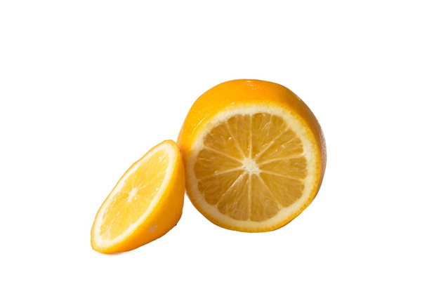 limón amarillo jugoso maduro fondo blanco
 - Foto, Imagen