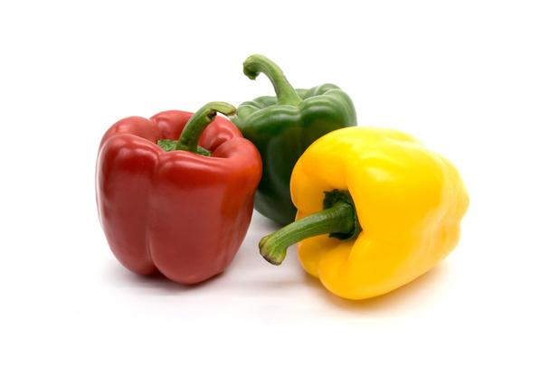 bell peppers isolated on white background - Valokuva, kuva
