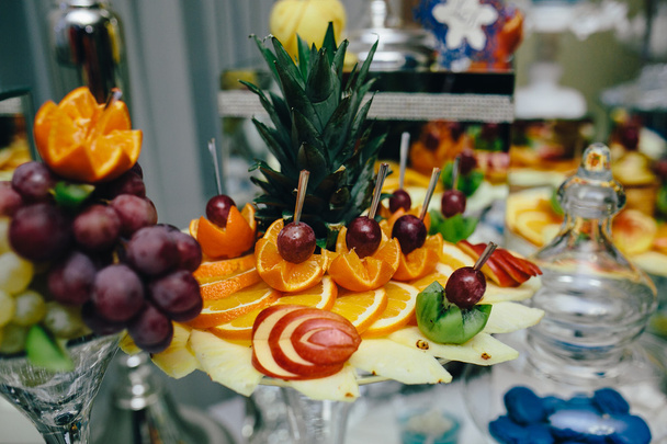 buffet with tropical fruit - Photo, Image