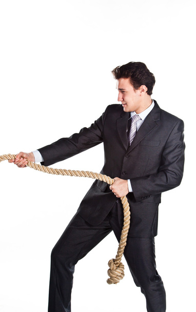 A man with a rope - Foto, Imagem
