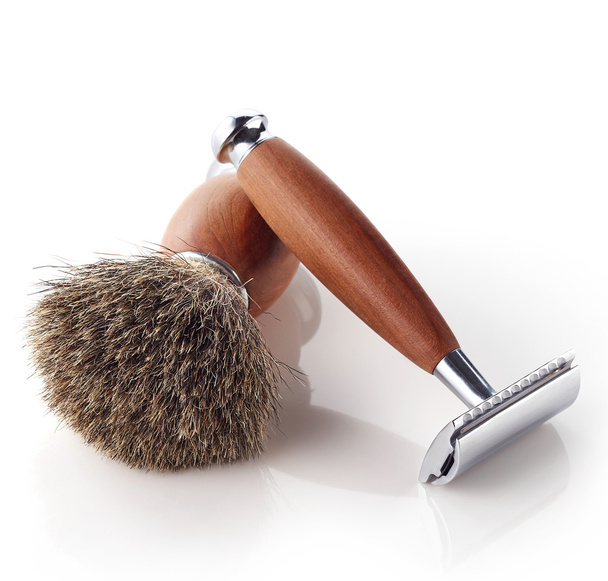 Afeitadora y cepillo
 - Foto, Imagen