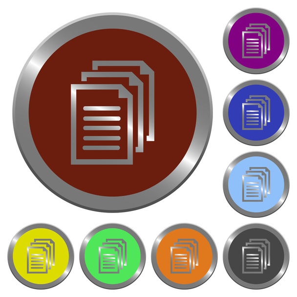 Color documents buttons - Vector, Image