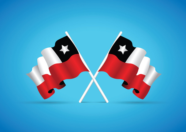 chile national flag - Vector, Image