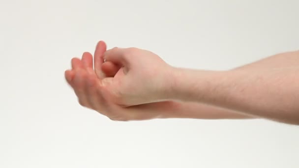 férfi kézmosás - Felvétel, videó