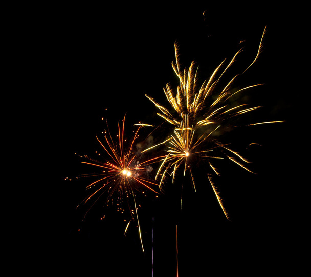 Colorful vivid fireworks - Foto, Imagen