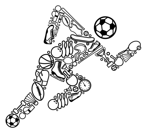 Sport-szimbólum - Vektor, kép