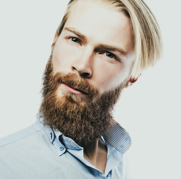 young bearded man - Фото, изображение