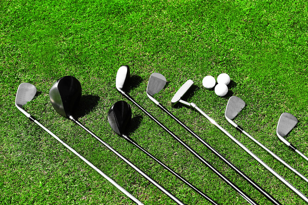 Different golf clubs - Fotoğraf, Görsel