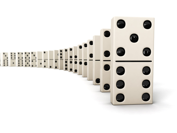 Row of dominoes - Photo, Image