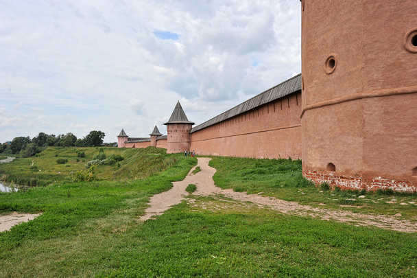 the fortress walls of the monastery of the Savior and St Euphemi - 写真・画像
