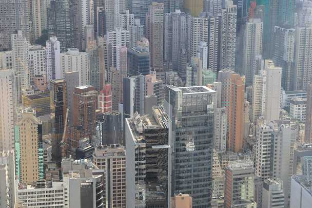 Blick von oben auf die zentrale Innenstadt - Foto, Bild