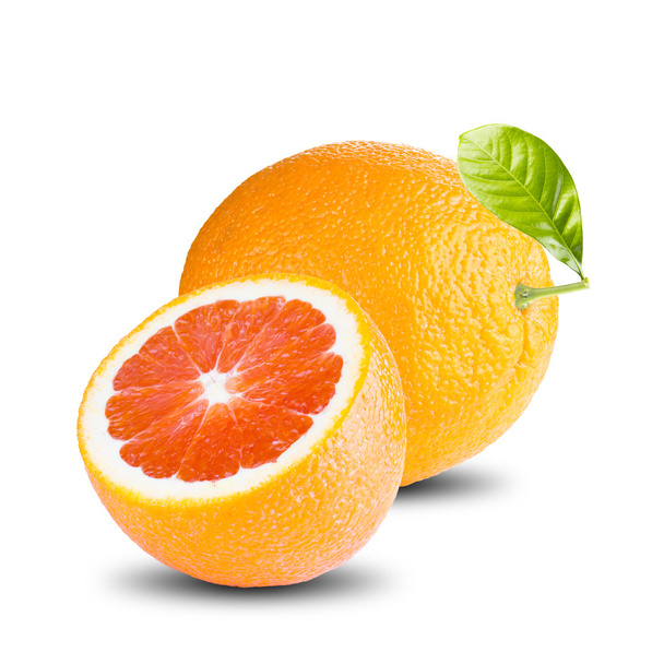 fresh grapefruit on white - Foto, Imagem
