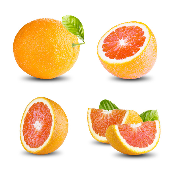 fresh grapefruit on white - Foto, immagini