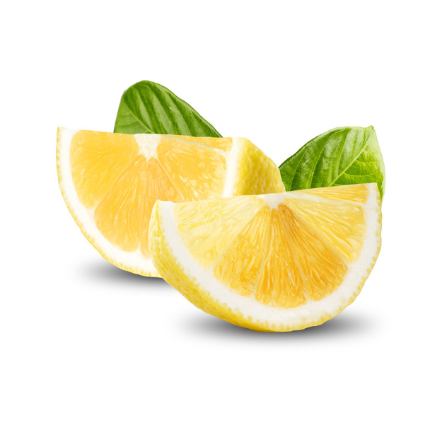 fresh lemons on white - Fotó, kép