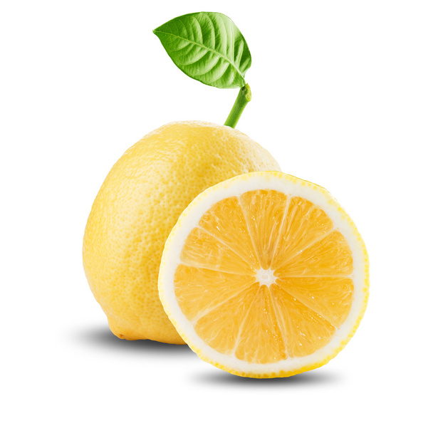 fresh lemons on white - Fotografie, Obrázek