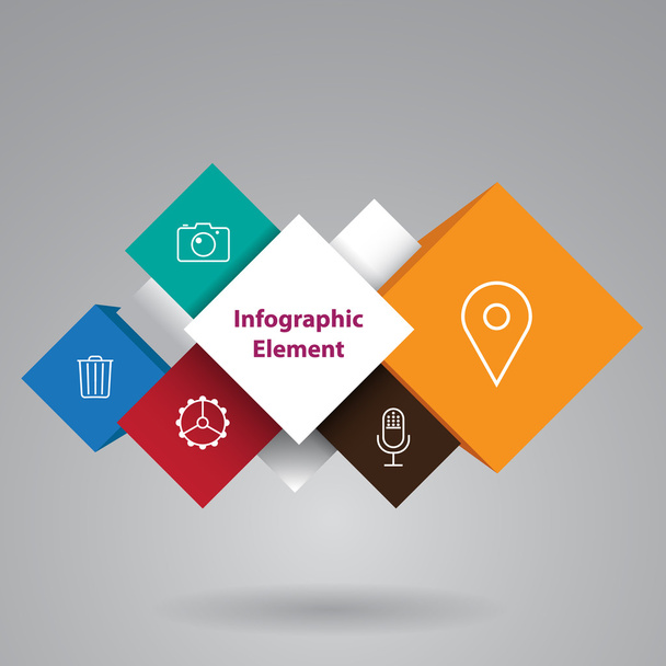 infographics or abstract shapes. - Vector, Image