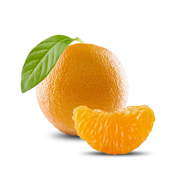 fresh oranges on white - Foto, Imagem