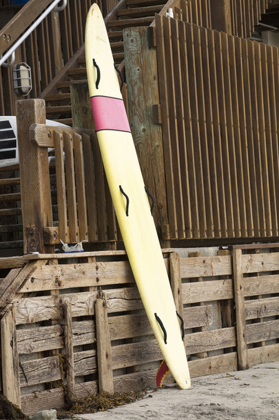 Leaning Surfboard at Swami's Beach - Photo, Image