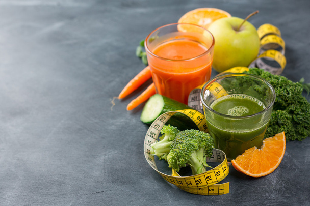 Fresh fruit and vegetable juice - Photo, image