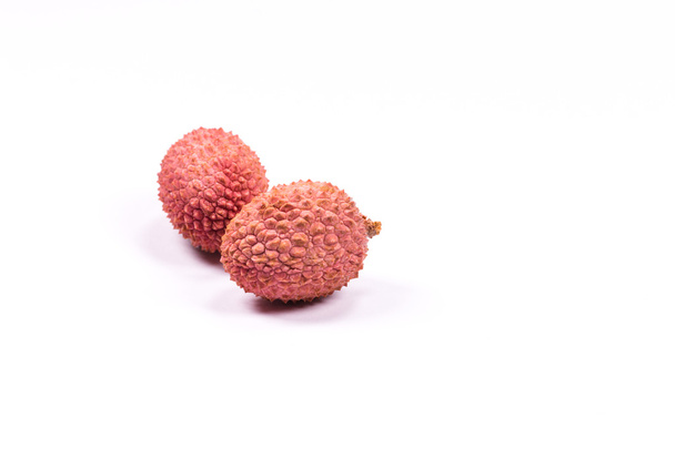 lychees on white background - Foto, Bild